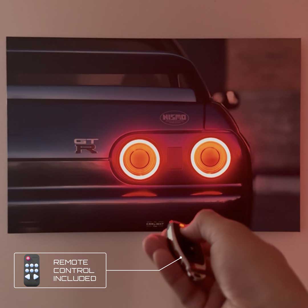 Poster NÉON Audi R8 V10 GT FINAL (LED blanche) - Première Edition
