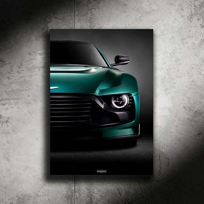 poster métallique Aston Martin Valour avec néon led